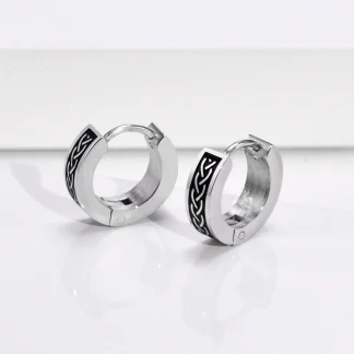 Modern Hoop Earrings with Creative Pattern