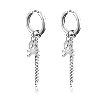 Hoop Earrings with Dice Dangle - Image 13