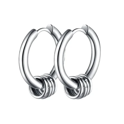 Hoop Earrings with Dice Dangle - Image 15