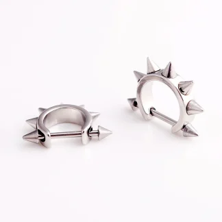 Helix Piercing Earrings with Spike Design