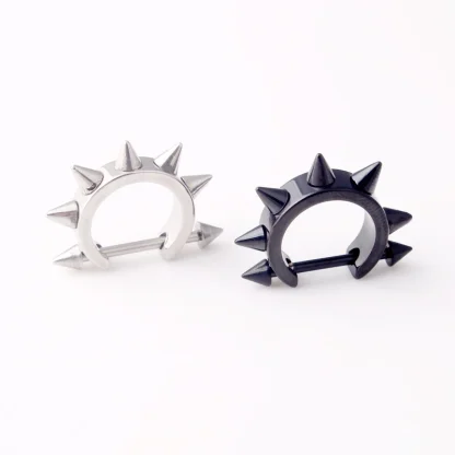 Helix Piercing Earrings with Spike Design - Image 6